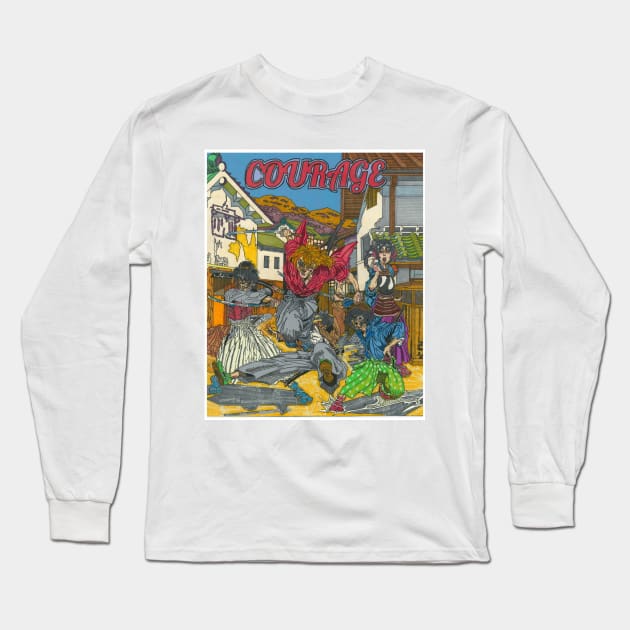 Courage Long Sleeve T-Shirt by SnowFlake Comix